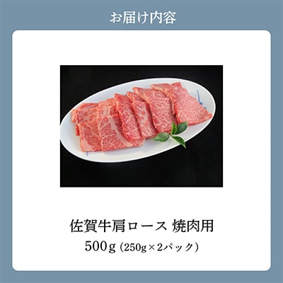 佐賀牛　肩ロース　焼肉　500g