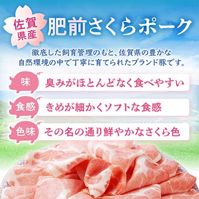 肥前さくらポーク　ローススライス約1300g(伊万里市)
