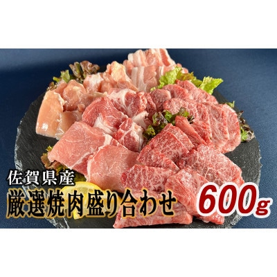 佐賀県産厳選5種焼肉盛り合わせ　600g(2～3人前)