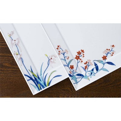 伊万里牛(A5)サーロインステーキ300g×5と伊万里焼き皿2枚