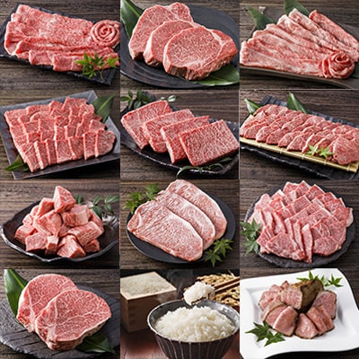 【毎月定期便】プレミアム伊万里牛　佐賀県産夢しずく棚田白米9kg　全12回