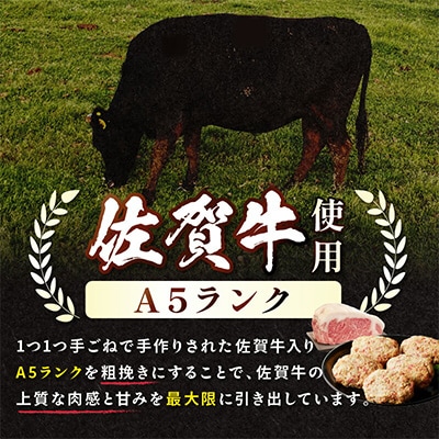 佐賀牛使用粗挽きハンバーグ　130g×5個