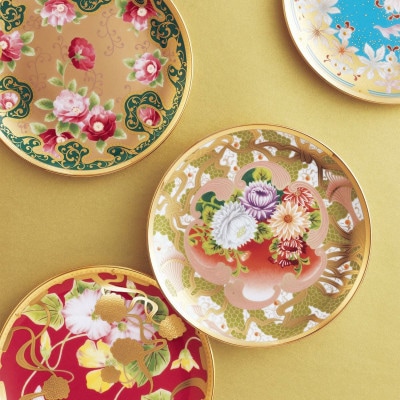 【和花コレクション】18cmプレート5枚(絵変り)
