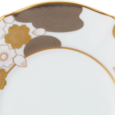 あやみなも コーヒーカップ&ソーサー(夜桜金銀彩) 4939-1J/T52506 (伊万里市)