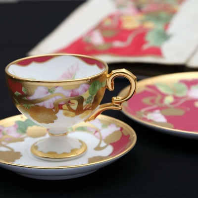和花コレクションティー・コーヒー碗皿(5客)(絵変り)4662-15J/F52401(伊万里市)