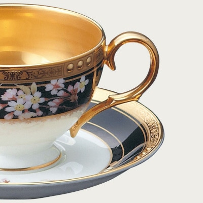 四季彩舞曲ティー・コーヒー碗皿揃(6客)(絵変り)4656-AS/N50787(伊万里市)