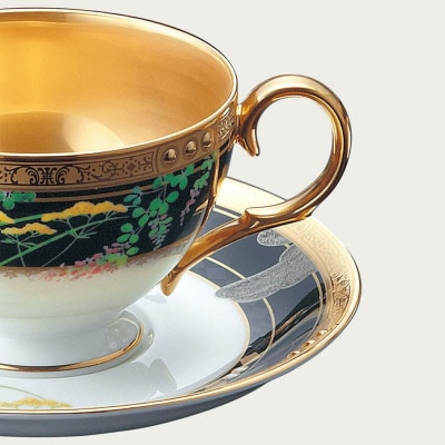 四季彩舞曲ティー・コーヒー碗皿揃(6客)(絵変り)4656-AS/N50787(伊万里市)