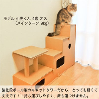 段ボール　キャットタワー【ペット遊具】