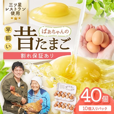 ばあちゃんの昔たまご　10個入り×4パック