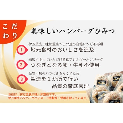 【殿堂入り!】伊万里牛ハンバーグ　5個入