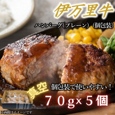 【伊万里牛100%使用】ちょっと贅沢おうちごはん!!伊万里牛ハンバーグ(約70g×真空5個)