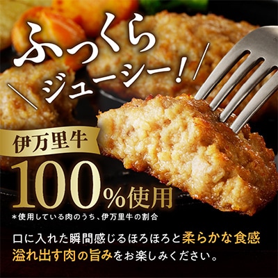 【伊万里牛100%使用】ちょっと贅沢おうちごはん!!伊万里牛ハンバーグ(約70g×真空6個)