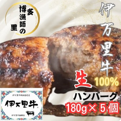 【伊万里牛使用】ジューシー冷凍生ハンバーグ180g×5個(伊万里市)