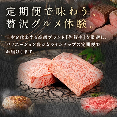 【発送月固定定期便】肉の定期便!佐賀牛を3ケ月に1回お届け!全4回