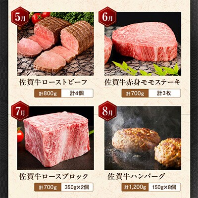 【発送月固定定期便】肉のプレミアム定期便!毎月佐賀牛をお届け!全12回