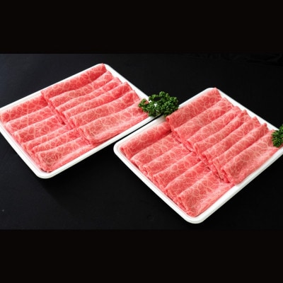佐賀牛食べ比べ 肩ローススライス500g+モモスライス500g(伊万里市)