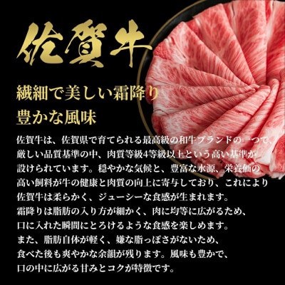 【和牛セレブ】佐賀牛 肩ロース すき焼きしゃぶしゃぶ 500g(伊万里市)