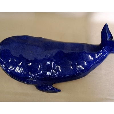 信楽焼　クジラ噴水