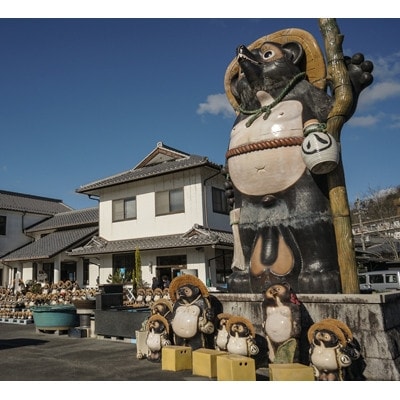 甲賀市 信楽焼 緑窯変寸胴花入(512-04)