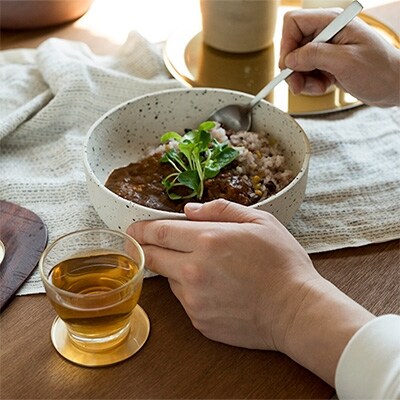 信楽焼・明山のSHIROMIKAGE　BOWL(M)　ac-06