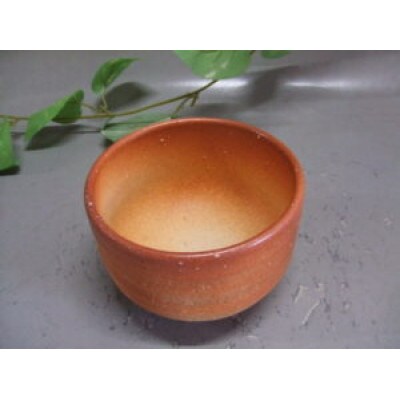 信楽焼　火色抹茶茶碗　nwu-033