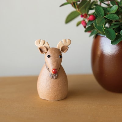 信楽焼・明山の　トナカイ　s15-10