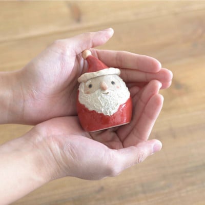 信楽焼・明山の　ちびサンタ　s15-09