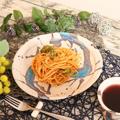 信楽焼 碧水パスタ皿