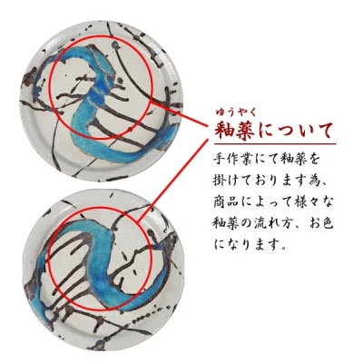 信楽焼 碧水パスタ皿