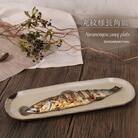 信楽焼 山逢い楕円長皿(大) サンマ皿【丸紋様】 ya-0004_marumonyou