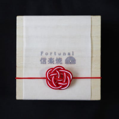 雑誌掲載【信楽焼の伝統工芸(陶器)】蒼玉ネックレス・イヤリングセット　蒼玉シリーズ