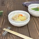 【信楽焼】いろどり小鉢2個セット(白釉花曇り)12cm