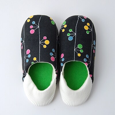 nordic+japan ルームシューズ(ツボミ・ブラック) 22.5～24.5cm