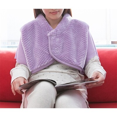 マイヤー毛布で作ったふわふわベスト(カフェオレ)