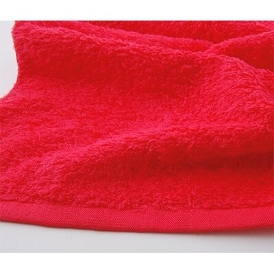無撚糸バスタオル1枚(レッド)
