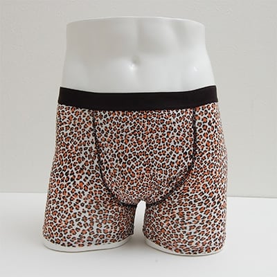 俺のボクサーパンツ ヒョウ・ブラウン(Mサイズ) 1枚 軽失禁用 失禁パンツ・尿漏れパンツ