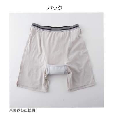 スーパーさらりん 男性用 Lサイズ  グレー 3枚組　失禁パンツ (尿もれパンツ)
