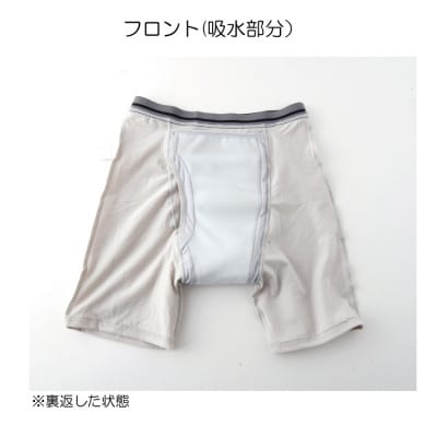 スーパーさらりん 男性用 Mサイズ  グレー 1枚 失禁パンツ (尿もれパンツ)