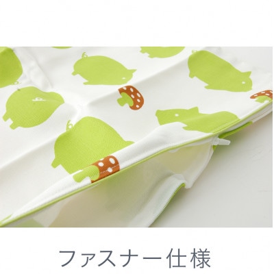 nordic+japan　クッションカバー 45×45cm 用 ブタ・グリーン