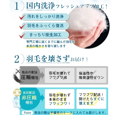 【洗える】羽毛掛けふとんシングル日本製ダウン90%花柄ブルー抗菌防臭防ダニ立体キルト加工