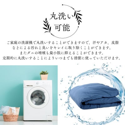 【洗える】羽毛肌掛け布団シングルサイズダウン90%北欧調ガーブカーサグレーダウンケット
