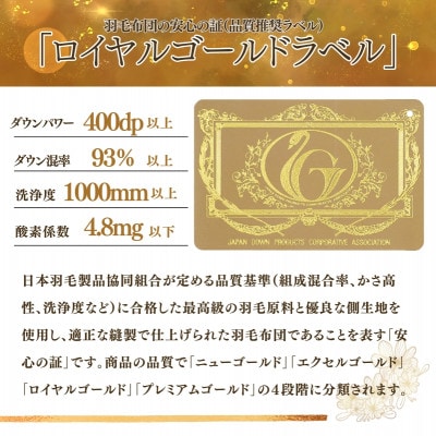 【最高級羽毛ふとん】フランス産高級ホワイトダックダウン93%羽毛掛けふとん超長綿100%側生地布団