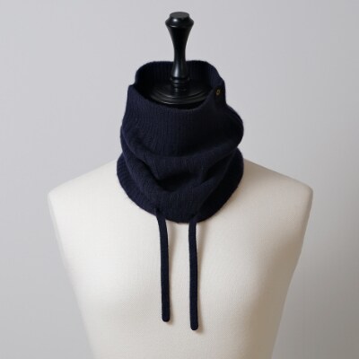 Baby Cashmere ベビーカシミヤ 2-Way ネックウォーマー ネイビー