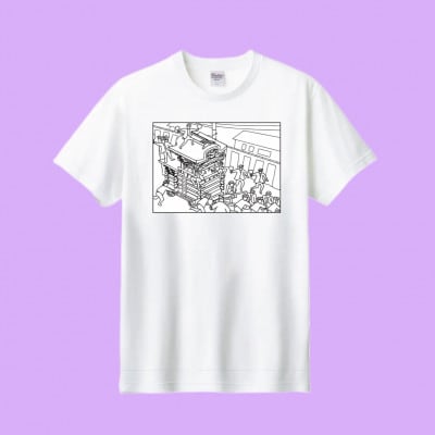 あうわぬりえ(だんじり四角柄、白色、110cm)