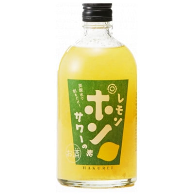 ハクレイ酒造×友桝飲料　レモンポンサワーの素500ml・激軟水 激炭酸水500ml×3本セット