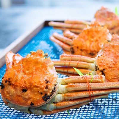 松葉蟹 ほぐし身(特々大) ※活き蟹1100g級使用【甲羅盛り】