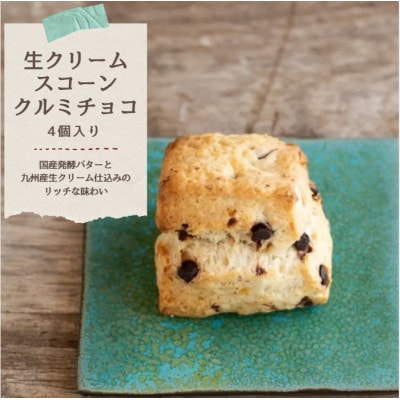 発酵バターかおる生クリームスコーンクルミチョコ 4個セット