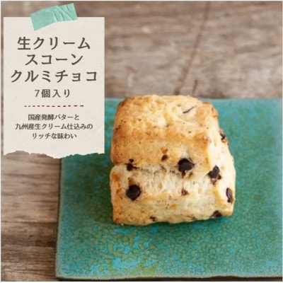 発酵バターかおる生クリームスコーンクルミチョコ 7個セット