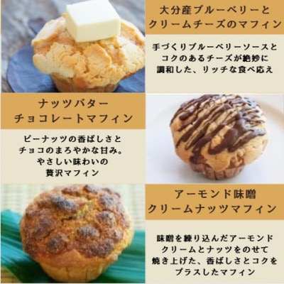 リタスーツおすすめマフィン詰め合わせ　6個セット(3種類×各2個)