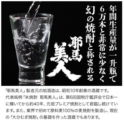 米焼酎　耶馬美人25度　 1,800ml×2